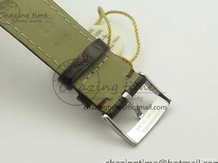 0310 FashionForward De Ville Prestige Real Power Reserve SS TW 1:1 Best Edition White Dial SS Markers On Leather Strap A 8095